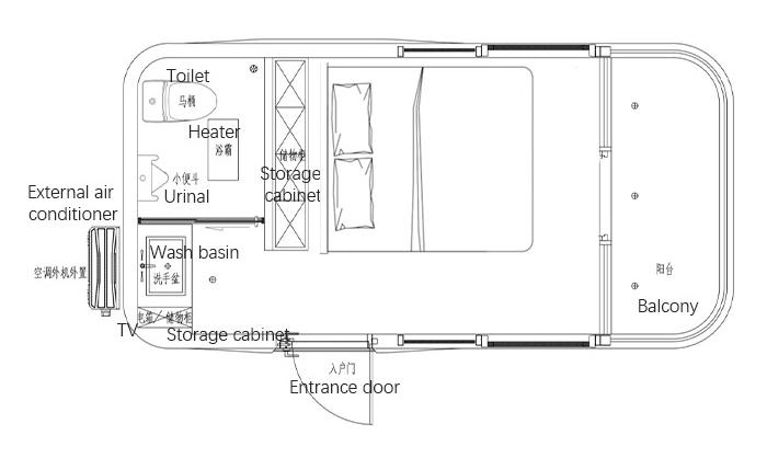 customized Capsule Hotel Cabins