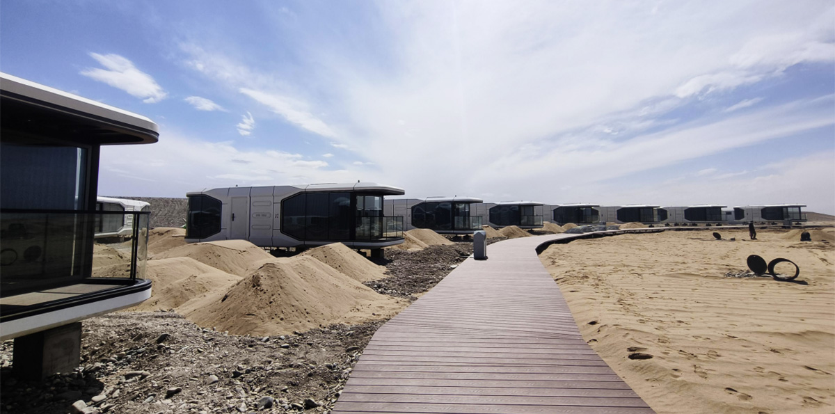 Capsule House With Balcony manufacture