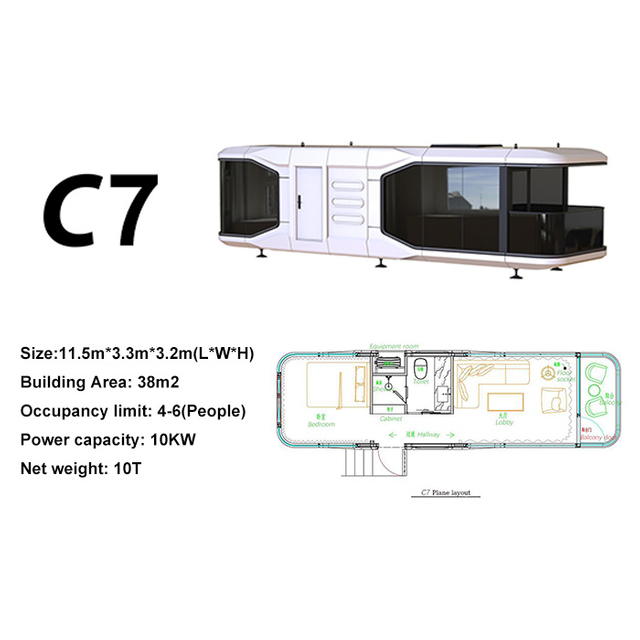 Capsule House With Balcony