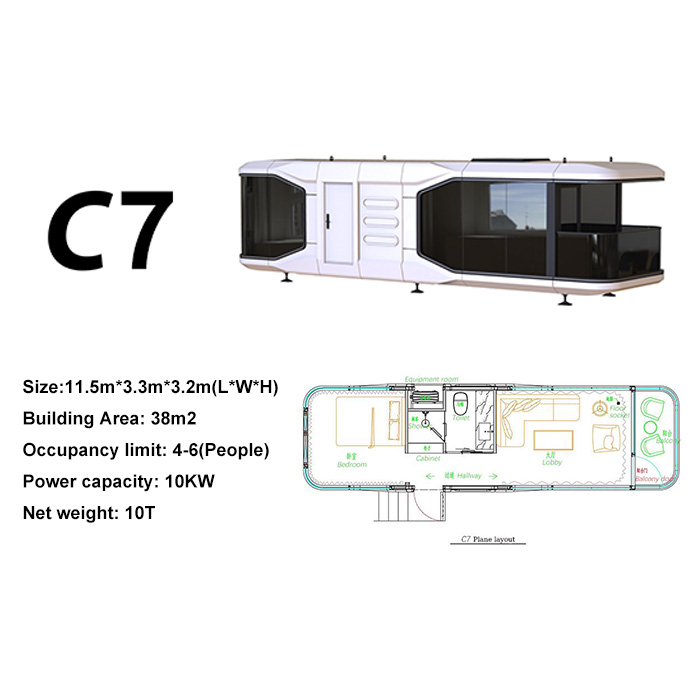 Capsule House With Balcony