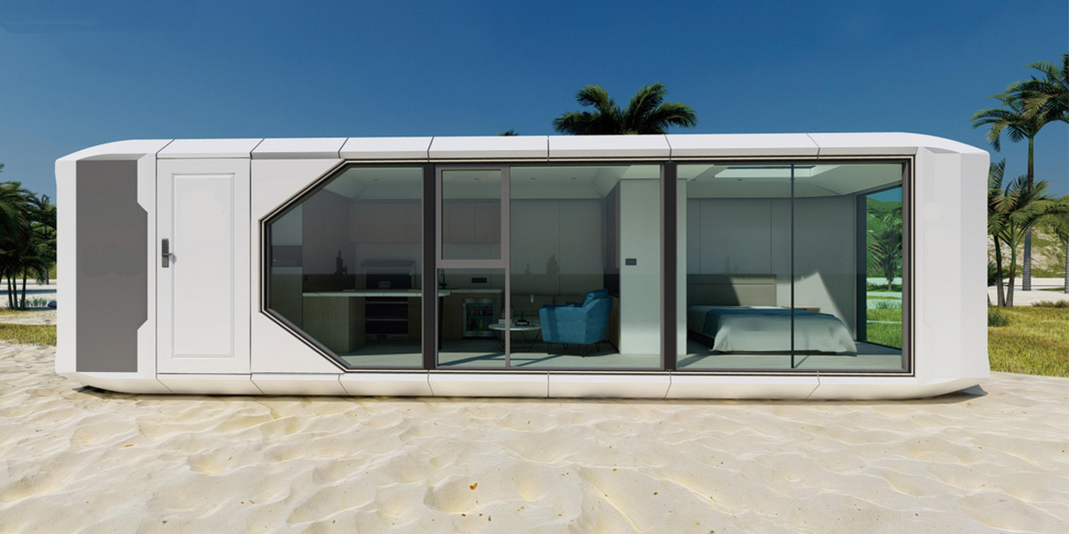 China Modular Capsule House With Balcony