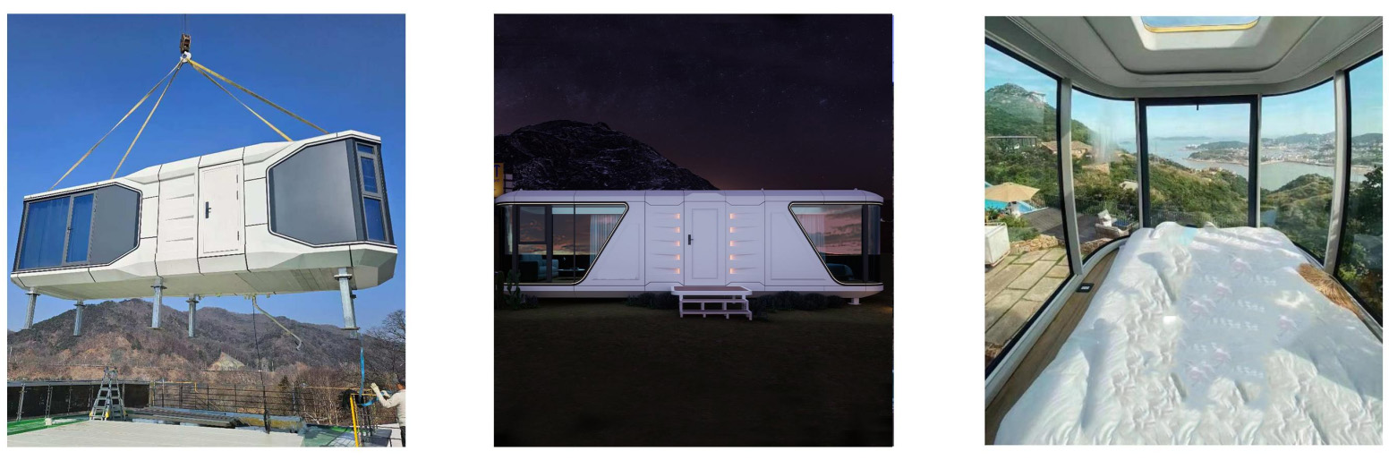 Prefab Mobile Capsule House manufacture